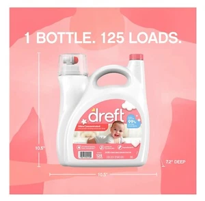 Dreft Ultra Laundry Detergent Baby, Concentrated Liquid (125 Loads,170 fl. oz.) - Picture 1 of 3