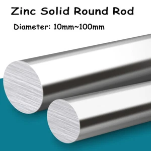 Zinkstäbe Rundstab Durchmesser 10 ~ 100 mm Länge 300 mm Zn Massiv Rundstab Reinheit Zn - Bild 1 von 7