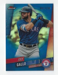 2019 Topps Finest #62 Joey Gallo Blue Refractor #'d 057/150 ~ Texas Rangers - Picture 1 of 2