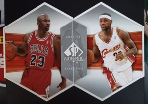 2004-05 SP Authentic Michael Jordan / LeBron James Promo Brochure VG-EX (crease) - Picture 1 of 3