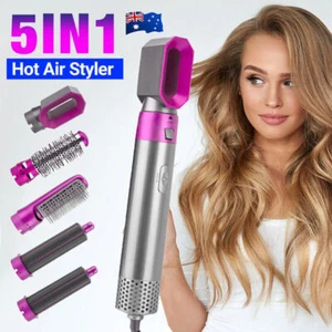 5 In 1 Electric Hair Dryer Hair Styler Straighteners Blow Brush Comb Curl Dryer - Picture 1 of 12
