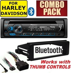 FOR HARLEY TOURING PIONEER DEH-S4220BT BLUETOOTH CD USB RADIO STEREO ADAPTER KIT - Bild 1 von 7