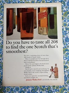 Vintage 1964 Johnnie Walker Red Scotch Print Ad - Picture 1 of 7