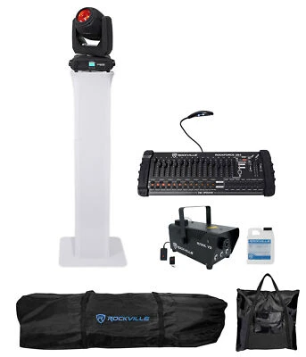 Chauvet DJ Intimidator Beam 140SR DMX Moving Head+Light Stand+Controller+Fogger - Image 1 of 4
