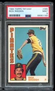 1984 TOPPS TIFFANY #485 RICK RHODEN PITTSBURGH PIRATES PSA 9 - Picture 1 of 2