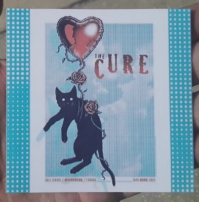 The Cure Live ☆  Promo Magnet  Montreal ☆ June 16th, 2023   - Image 1 of 3