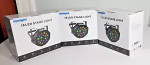 3 nuove lampade Missyee serie 18 luci palco LED multicolori suono attivato - Foto 1 di 5