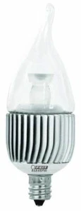 (12 LOT) Feit Performance LED 3.5W/25W 120V Clear Candelabra E12 Base CFC/HP/LED - Picture 1 of 2