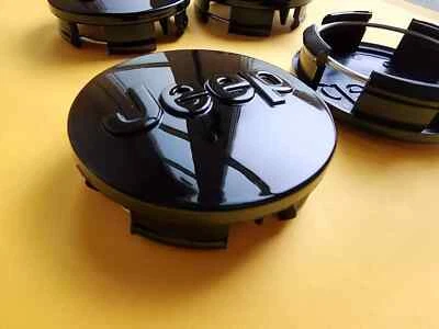 Jeep Set of 4 Black 63 mm Wheel Center Caps Grand Cherokee Wrangler Compass 2.48 - Image 1 of 4