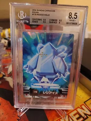 Pokémon TCG BGS 8.5 REGICE #179 Holo 2004 Bandai Carddass Zukan - Image 1 of 2