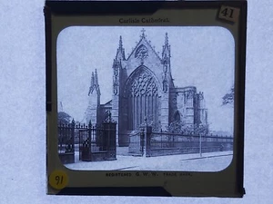 Vintage Magic Lantern Rutsche G.W.W. #41 Carlisle Kathedrale - Bild 1 von 4
