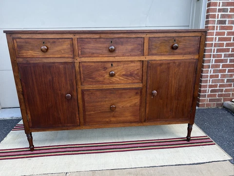 A Antique Walnut Sheraton Huntboard, Coastal North Carolina, Circa 1820’s Cover