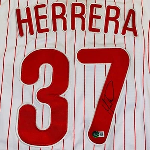 ODUBEL HERRERA PHILADELPHIA PHILLIES SIGNED / AUTOGRAPHED JERSEY BECKETT COA - Picture 1 of 3