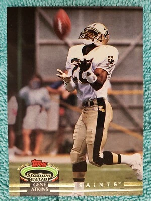 1992 TOPPS STADIUM CLUB GENE ATKINS #105 NEW ORLEANS SAINTS - Image 1 of 4