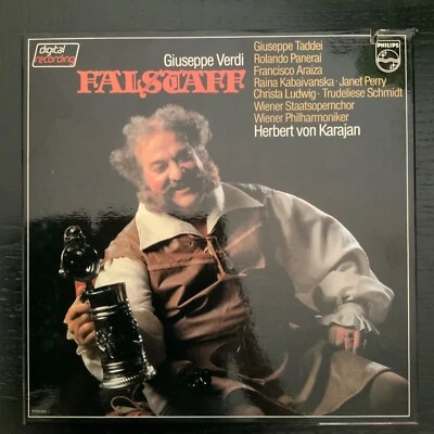 PHILIPS 6769 060-VERDI-FALSTAFF-KARAJAN-ORIGINAL VINYL 3-LP BOX SET-RARE-PROMO - Image 1 of 4
