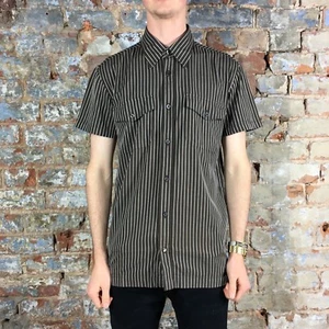 WESC Tristan Short Sleeve Shirt T-Shirt Brown size S, M - Picture 1 of 3