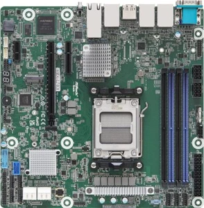 ASRock Rack 32GB 4 SATA6Gb/s DDR5 AMD Ryzen 7000 Micro ATX Server Motherboard - Picture 1 of 2