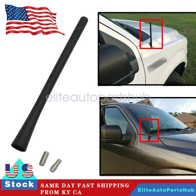 7" Short Black Antenna Mast Radio AM/FM for FORD F-150 F150 2009-2021 Brand New - Image 1 of 4