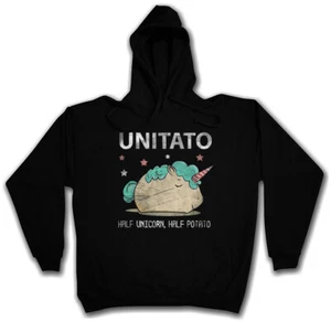 UNITATO HOODIE  Unicorn Potato Einhorn Regenbogen Rainbow Kartoffel Fun Comedy - Picture 1 of 1