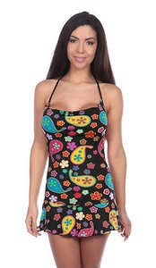 Sexy Womens Strappy Ruffle Summer Beach Bodycon Dress Ladies Party Mini Short UK - Picture 1 of 2