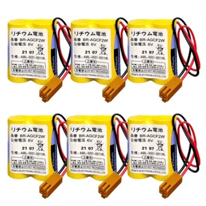 6x BR-AGCF2W 6V for Panasonic Battery for Fanuc A98L-0031-0011#L PLC Battery NEW - Picture 1 of 7