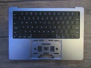 Apple Macbook Pro 14" A2779 2023  Genuine Palmrest US Keyboard Space Gray #MB66 - Picture 1 of 9