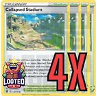4x Collapsed Stadium 137/172 x4 - Brilliant Stars - Pokemon TCG - Playset - NM
