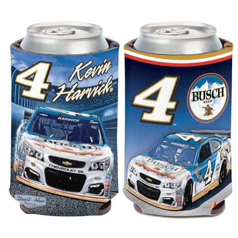Kevin Harvick 2016 Wincraft #4 Busch Beer 12oz Can Coolie FREE SHIP Cover