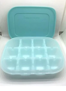 Tupperware Freezer Keeper Ice Cube Tray x 1 Green Compact Size ~Caravans NEW - Picture 1 of 4