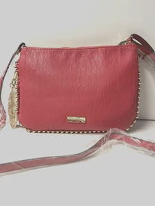Jessica Simpson Women's Camille Crossbody Hot Pink with Gold Studs Handbag NWT - Picture 1 of 11