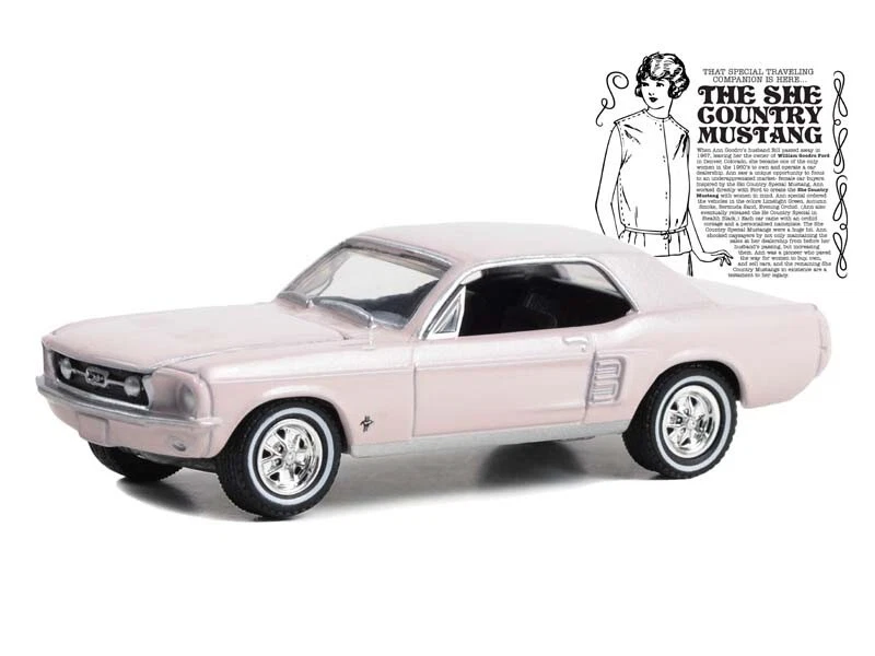 1967 Ford Mustang Coupe Bermuda Sand Diecast 1:64 Scale Model - Greenlight 30427 - Image 1 of 1