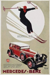 Mercedes-Benz 24/100/140 hp Tipo 630 Pullman berlina 1924 impresión Salón del Automóvil Alemán - Imagen 1 de 1