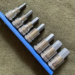 GearWrench 1/2" Drive Metric Hex Bit Socket Set New NOS w/ Rail - Picture 1 of 9