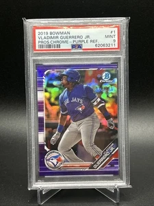 2019 Bowman Chrome - Vladimir Guerrero Jr. #73 Purple Refractor /250 (RC) PSA 9 - Picture 1 of 1