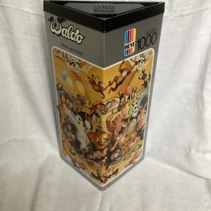 Heye Waldo 1000 Piece Jigsaw Puzzle Merry Go Round Rare Vintage Triangular Box - Picture 1 of 12