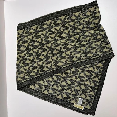 BUFANDA TEJIDA CON LOGO MICHAEL MICHAEL KORS dorado/negro Foto 1 de 4