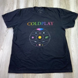 Coldplay Shirt Mens XL Black Music Of The Spheres 2023 Tour Live Band Graphic * - Picture 1 of 8