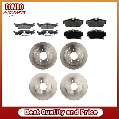 Juego de pastillas de freno de disco delanteras traseras rotor de freno de disco para Dodge Intrepid 1993-1997 Foto 1 de 4