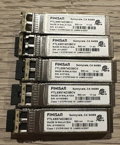 Module émetteur-récepteur Finisar 1/10 Go FTLX8574D3BCV 850 nm LC 400m double débit SFP + - Photo 1/1