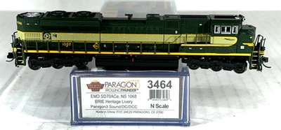 BROADWAY LIMITED PARAGON 3 N EMD SD70ACe LOCOMOTIVE SOUND&DCC ERIE HERITAGE 3464 - Image 1 of 4