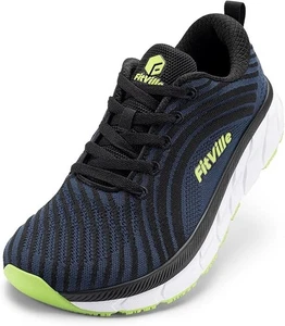 FitVille Wide Fit Trainers Men Arch Support Road Running Shoes Lightweight UK7.5 - Picture 1 of 6
