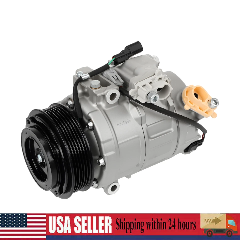 AC Compressor For 2013-2018 Ford Explorer Lincoln MKS MKT MKZ 3.5L 3.7L KY - Image 1 of 4
