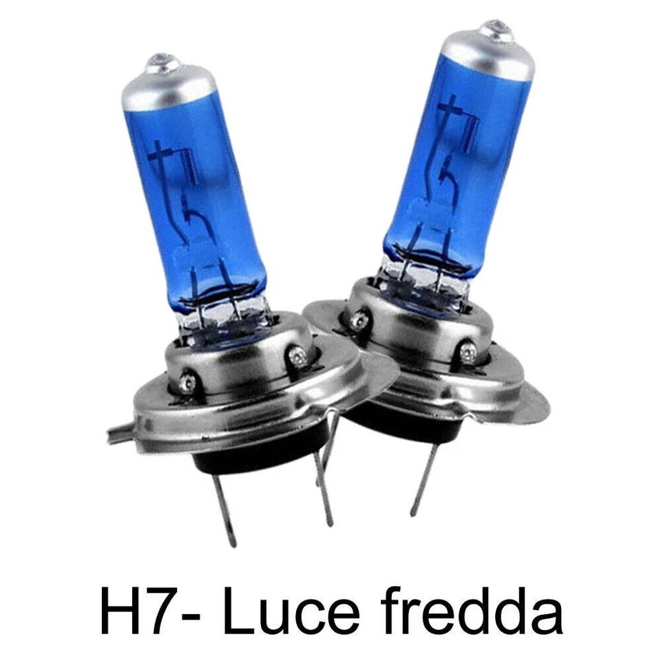 Coppia lampade lampadine Alogene auto H7 12V 100W colore luce BIANCA fari HID - Immagine 1 di 1
