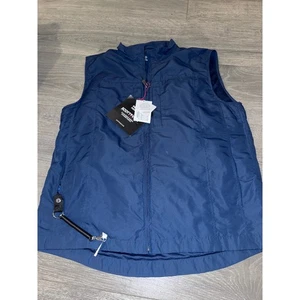 SCOTTeVEST Men Large RFID Blocking Vest TEC Technology Teflon Coated Navy Blue - Picture 1 of 8