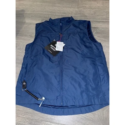 SCOTTeVEST Men Large RFID Blocking Vest TEC Technology Teflon Coated Navy Blue - Image 1 of 4