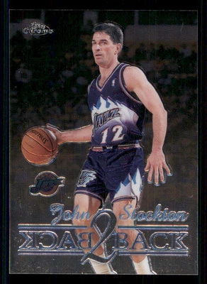 1998-99 Topps Chrome Back 2 Back #B5 John Stockton - Image 1 of 2