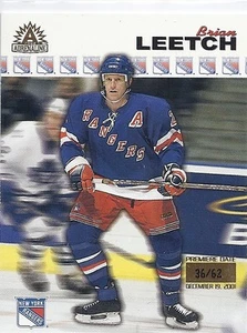 2001-02 PACIFIC ADRENALINE BRIAN LEETCH PREMIERE DATE /62 126 RANGERS - Picture 1 of 1