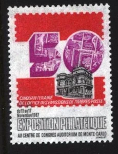 MONACO --- AUSSTELLUNGSSIEGEL --1987 -- POSTFRISCH - Bild 1 von 2