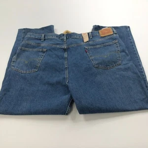 Jeans Levi's 550 Relaxed Fit NUOVO 48x32 (Adatto 48W 31L) Denim a Vita Alta ALTERATO - Foto 1 di 11