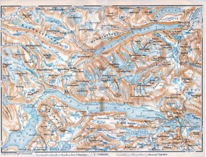 Norvège Norge Jötunheim 1919 pt. cartes orig. (4) + guide (30 p.) Glitterheim - Imagen 1 de 6